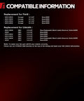 Compatibility chart for Ford Escape AWD and Lincoln MKC AWD models, 2013-2019, highlighting compatible years and specifications.