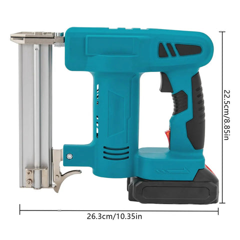 Top Shelf Cordless Brad Nailer 100W Copper Motor Shoots Smooth At 80 Nails Per Minute Rust Resistant Tip Complete Pro Rig With Charger And Tough Case Rock Solid Choice For Woodworking Carpentry And Upholstery Jobs