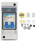 Transparent Cover DC Miniature Circuit Breaker for Solar PV System, 63A 1000V Isolator Disconnect Switch, IP65 Solar Panel Breaker components