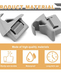 Two Pack Sun Visor Clip Holder For Mitsubishi Outlander Lancer Evo X ASX 2012 2016 Replacement MR654343 MR654610 grey clips