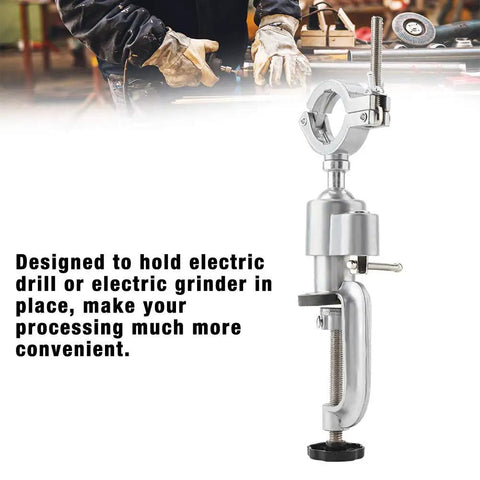 Angle Grinder Stand Universal Bench Grinder Holder With Vise Clamp Table Mount Bracket, aluminum alloy, for power tools, DIY use