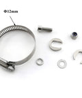 Universal Steel Torque Arm For E Bike Hub Motors And Mid Drive Front Or Rear Install Heavy Duty Electric Bicycle Accessory Kit With Hub Mount Clamp Ready To Install, Φ12mm clamp set