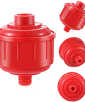 Close-up of 4 Pack Disposable Mini Air Water Filters For Spray Guns And Air Tools With One Quarter Inch Threads High Flow Replacement Filters