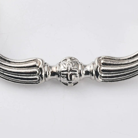 Vintage Black Brushed Zinc Alloy Cabinet Pull Handle With Antique Bronze Tone European Style Drawer Pull 94mm Hole Center Detail