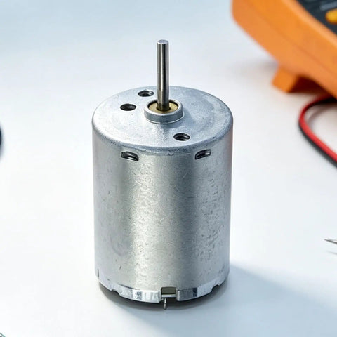 Top Shelf 24Mm RF-370CA DC Motor Goes Off At 12000RPM for a DIY setup with a 2mm metal shaft and aluminum housing.