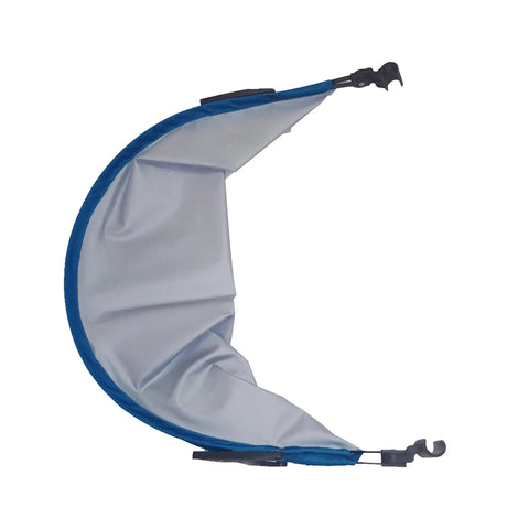 Navy Clip On Personal Sun Shade For Beach Chairs, Adjustable Forward Or Back, No Umbrella Needed, Customizable Shade, Lightweight