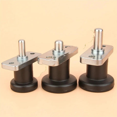 Top Tier Indexing Plunger With Flange Mount And M6 M8 Threads features three different sized indexing pins with metal plates and black bases.