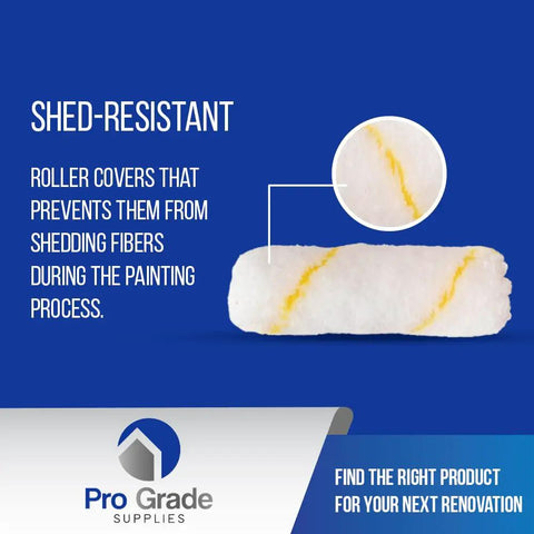 Premium 4 Inch Mini Paint Roller Cover Set 25 Pack No Shed Microfiber Naps Half Inch For Smooth Walls And Drywall Reusable Washable Ideal For Home Or Commercial Projects