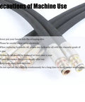 Precautions of Machine Use for Portable Electric Hydraulic Hose Crimper Machine With 8 Heavy Duty Die Sets 110V Corded Power.