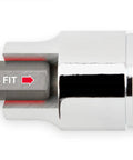 Close-up of 3/8 Inch Drive Long Hex Bit Socket Set 10-Piece 3-10 mm, S2 Steel Sockets with precise press-fit design.