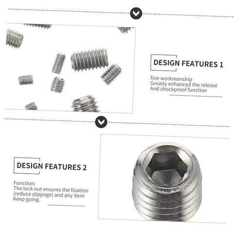 Pro Grade 300Pcs Stainless Steel Hexagon Socket Screw Assortment Kit With Allen Key And Machine Screws For Drywall Home Repairs Anti Rust Fasteners Suitable For Multiple DIY Tasks And Heavy Duty Work Around House, stainless steel set screws close-up