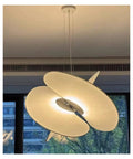 Silk Pendant Light for Living Room Restaurant Shop, elegant off-white design, modern ceiling lamp, stylish interior lighting