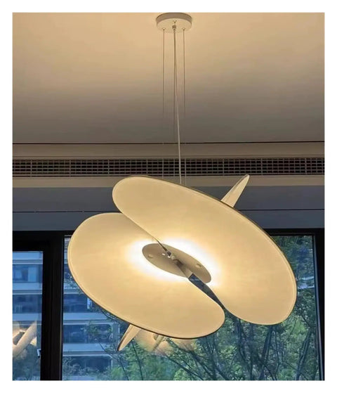 Silk Pendant Light for Living Room Restaurant Shop, elegant off-white design, modern ceiling lamp, stylish interior lighting