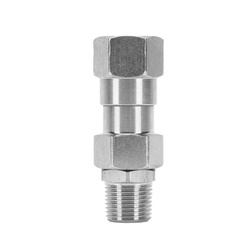 Stainless Steel Hydraulic Hose Fittings 3 8 Inch NPT Female Rotating Joint, stainless steel fitting with threaded end