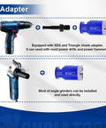 Diamond Core Drill Bit Set For Porcelain Tiles And Natural Stone Pro Grade Hole Saw Cutter Kit with drill and grinder adapters.