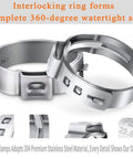 Durable Half Inch PEX Cinch Clamps Rings Made From 304 Stainless Steel Crimp Rings For PEX Tubing Single Ear Hose Clamps No Fuss Install
