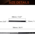 Dimensions of 16 Inch Cold Rolled Steel Drawer Slides With Full Extension Ball Bearing Track For Cabinets And Tool Chests 100 Lb Capacity