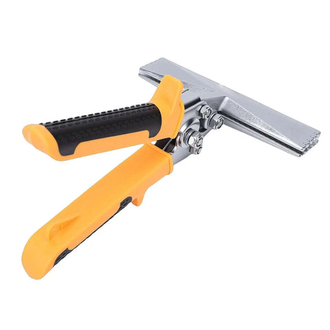 Sheet Metal Bender With 6 Inch Jaw, Forged CRV Steel Hand Seamer, Pro Grade Duct Crimping Tool With Ergonomic TPR Handle