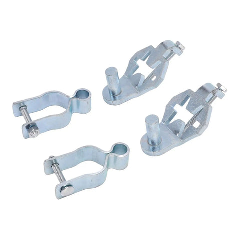 Heavy Duty T Post Gate Hinge Kit 1-3/8 Inch Galvanized Iron Fence Hinge For Chain Link Gates Farm And Garden Yard Gate Hardware Rust Resistant