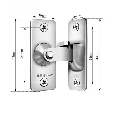 Heavy Duty Toggle Latch Bolt for 90 Degree Steel Cabinet Fastener with dimensions and steel finish.