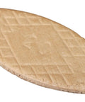 Close-up of a single birch wood biscuit from Birch Wood Biscuits 150 Pack Size 20 For Pro Grade Heavy Duty Compression Joints