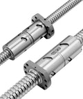 Next Gen C5 Ball Screw Dfu2005 2505 2510 Series featuring shiny end machined parts for CNC setups.