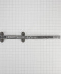 Genuine OEM Dishwasher Upper Track Right Side Replacement Part For 24 Inch Models Durable Stainless Steel Rail Easy Install Replaces W10311156 W11048936 W10914016 And More product image showing the actual rail on a grid background