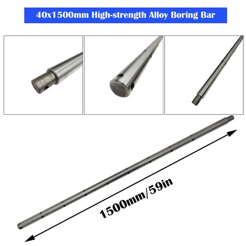 Line boring bar, 1500mm length, high-strength alloy steel for excavator repair