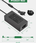 Universal Electric Recliner Power Supply Adapter For Two Pin Switching Transformer Replacement Compatible With ZBHWX W52RA73 HXY KDDY And More Models dimensions 4.6in x 2.3in x 1.4in.