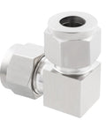Yoebor stainless steel 304 compression elbow fitting, 1/4 in OD x 1/4 in OD, 90-degree, pack of 2