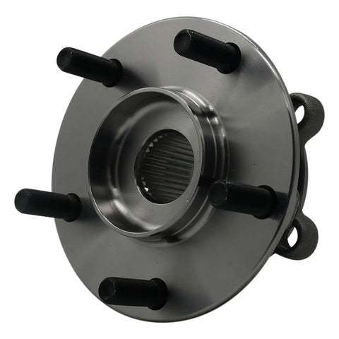 Front view of Front Wheel Bearing And Hub Assembly 474347 compatible with Mazda 6 CX5 CX9 OE quality.
