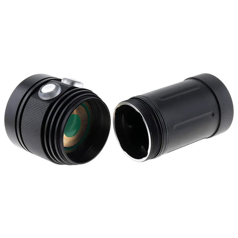 Disassembled Underwater Scuba Diving Video Light With White UV Red Modes 120 Degree Wide Beam For Dope Fluorescence Photography
