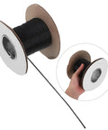 Flame Retardant Braided Cable Sleeve Expandable Mesh Wire Loom Cord Protector on a spool with hand for easy use.