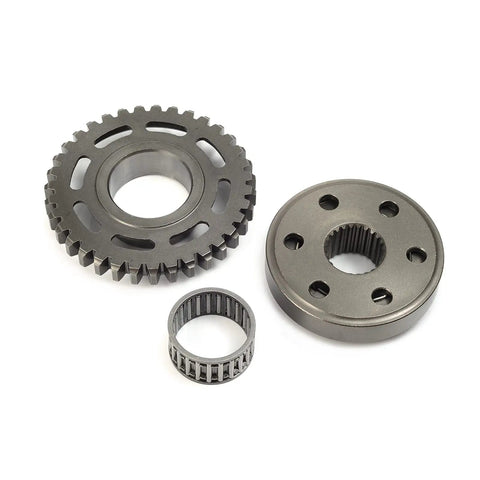 Starter Clutch And Driven Gear Kit For CRF450X 2005 2013 And TRX450R TRX450ER 2006 2014 Beefed Up Electric Start Kick Start ATV Models Includes 35T Gear And Needle Roller Bearing