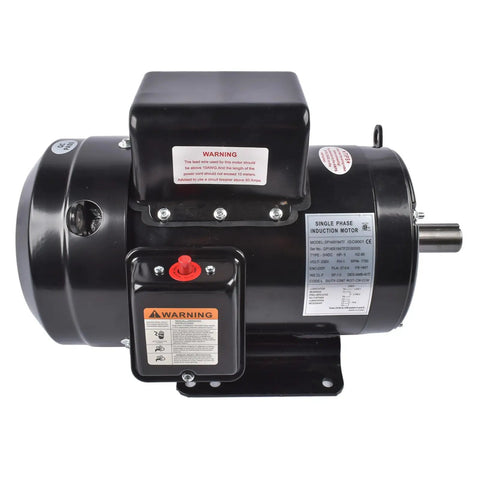 Top Notch 5 HP Single Phase Industrial Air Compressor Electric Motor At 1725 RPM With Heavy Duty Black Finish