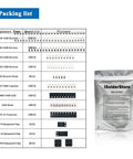 Packing list of SMD SMT Components Soldering Practice Board Kit For DIY Maker Electronics Enthusiasts Hands On Soldering Skill Training