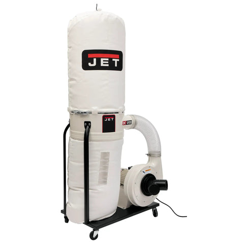 Vortex Cone Dust Collector With 30 Micron Bag Filter, 2 HP 230V Single-Phase Power, 1200 CFM High Velocity Dust Removal, Heavy-Duty Enclosed Motor, Quick-Connect Bag System For Fast, No-Fuss Debris Collection