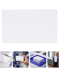 Heavy Duty 50 Piece Set Blank White Pvc Id Cards Dual Sided Printable With Smart Chip Access, flat view on a surface.