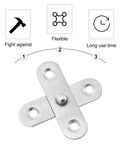 Stainless steel rotation hinges with symbols showing durability, flexibility, and longevity for Rotary Doors That Lasts For Years.