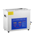 6.5 Liter Stainless Steel Ultrasonic Cleaner Machine with digital controls and heating for jewelry and more.