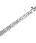Six Inch Stainless Steel Sliding Depth Gauge With Ultra Fine 64T Graduations For Precise Depth And Step Measurements