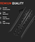 HYR A-pillar windshield trim molding set for Ford Explorer (2011–2019), left and right outer and inner, black.