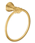 Weymouth Brushed Gold Bathroom Towel Ring For Hand Towels With Concealed Mount Everyday Luxury Finish Keeps Towels Handy Yet On Display