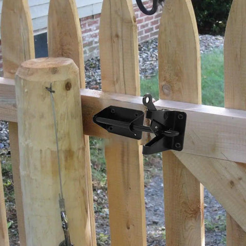 Heavy Duty Gate Latch For Wood, Metal, And Vinyl Fences That Stays Tough And Safe, Self Locking Outswinging Pool And Dog Gate