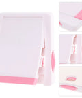 Pink ABS And POM Kid Proof Sliding Glass Door Lock For Cabinets And Cupboards Easy To Install Window Safety Latch With Double Button Release