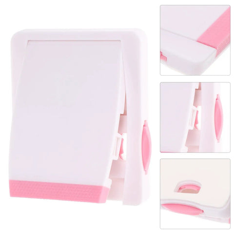 Pink ABS And POM Kid Proof Sliding Glass Door Lock For Cabinets And Cupboards Easy To Install Window Safety Latch With Double Button Release