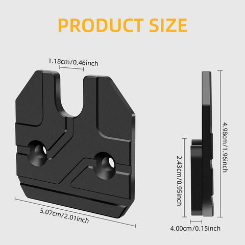 Product dimensions of Dodge Ram 1500 Sun Visor Repair Kit Heavy Duty Aluminum Clip Replacement U Shaped Visor Clip