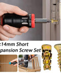 6x14mm Short Expansion Screw Set For Thin Substrates No Brainer Install Metal Hollow Wall Anchors And Door Hinge Screws Kit