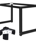 Industrial Modern Metal Table Legs DIY Black Heavy Duty Supports For Desks And Tables With Powder Coated Finish Frame