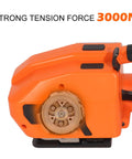 Built Tough Cordless Electric Strapping Machine With Bright Lcd Screen showing strong tension force of 3000N